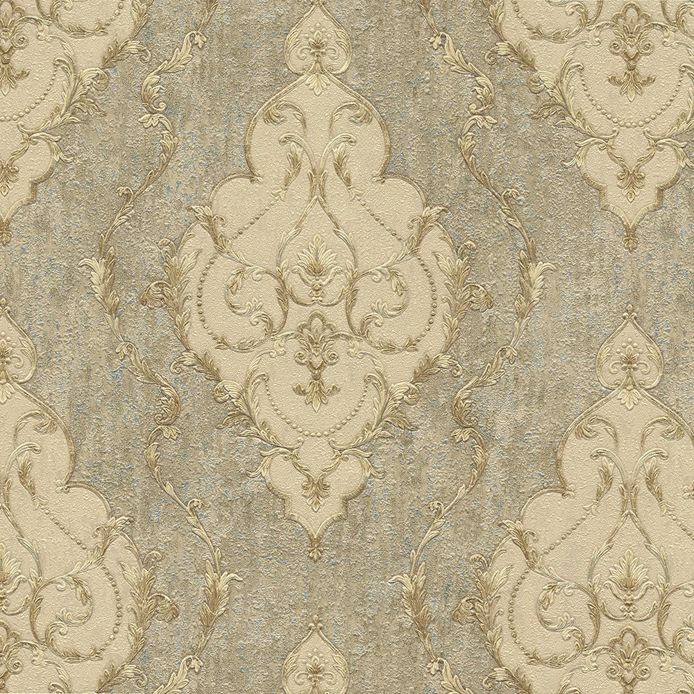 Non-woven wallpaper with vinyl surface 82909, Baroque pattern, Volterra, Emiliana Parati