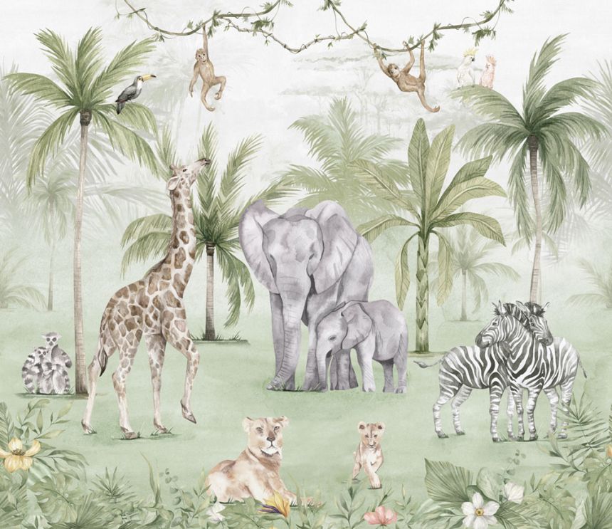 Children's wall mural, Jungle, 982-1, Mika,  ICH Wallcoverings