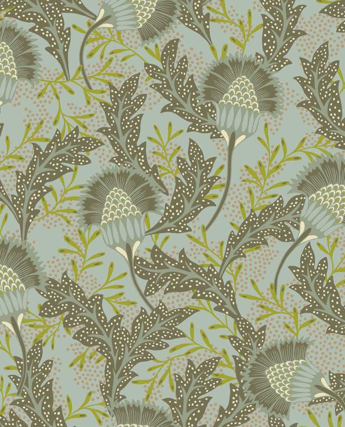 Non-woven wallpaper, green, flowers, 340211, Solange, Eijffinger