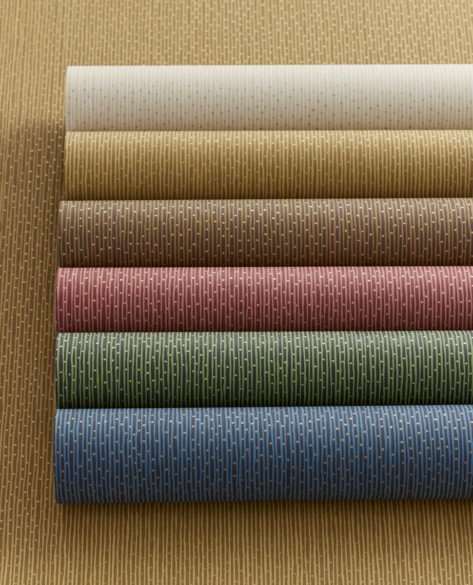 Non-woven wallpaper, beige, stripes, 340220, Solange, Eijffinger