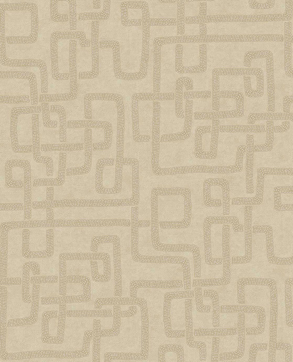 Non-woven wallpaper, beige,  fabric imitation, 340230, Solange, Eijffinger