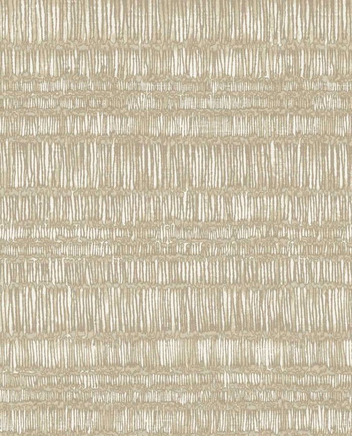 Non-woven wallpaper, beige, batik, stripes, 340260, Solange, Eijffinger