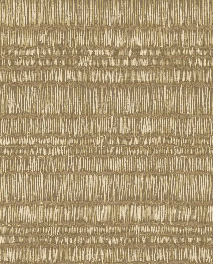 Non-woven wallpaper, ochre, batik, stripes, 340261, Solange, Eijffinger
