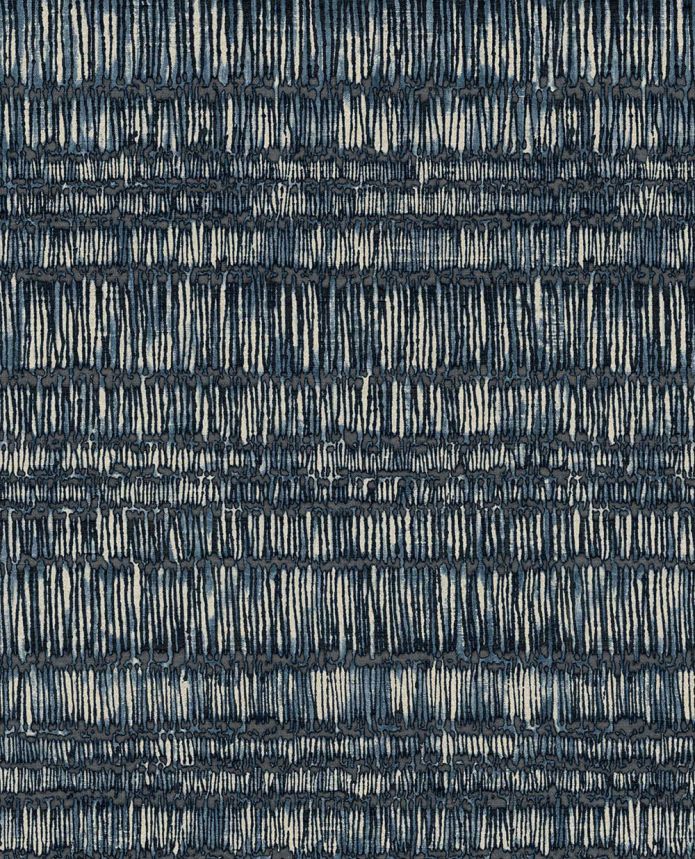 Non-woven wallpaper, blue, batik, stripes, 340264, Solange, Eijffinger