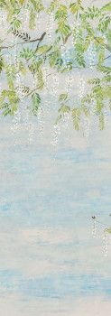 Non-woven wall mural, flowers, trees, wisteria, DG4PAT1022-260, Wall Designs IV, Khroma by Masureel