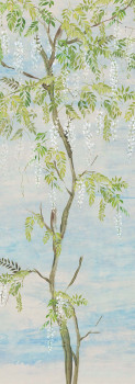 Non-woven wall mural, flowers, trees, wisteria, DG4PAT1023-260, Wall Designs IV, Khroma by Masureel