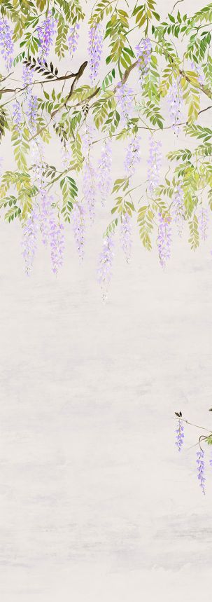 Non-woven wall mural, flowers, trees, wisteria, DG4PAT1032-260, Wall Designs IV, Khroma by Masureel