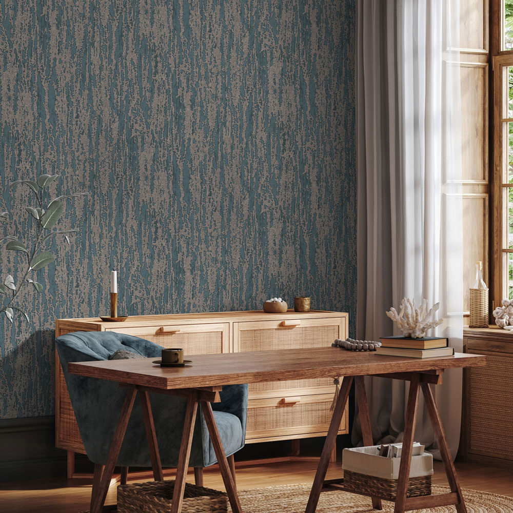 Luxurious non-woven wallpaper, blue, 1508-5, Vera, AdaWall