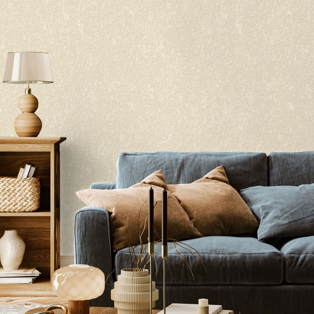 Non-woven wallpaper, beige, stucco, 1408-2, Dante, AdaWall