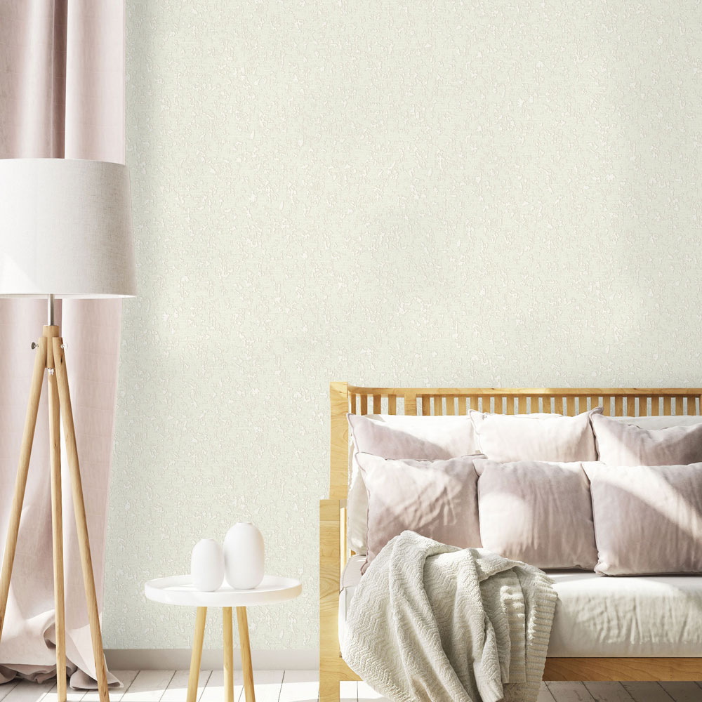 Luxury non-woven wallpaper, cream, fabric imitation, 1410-1, Dante, AdaWall