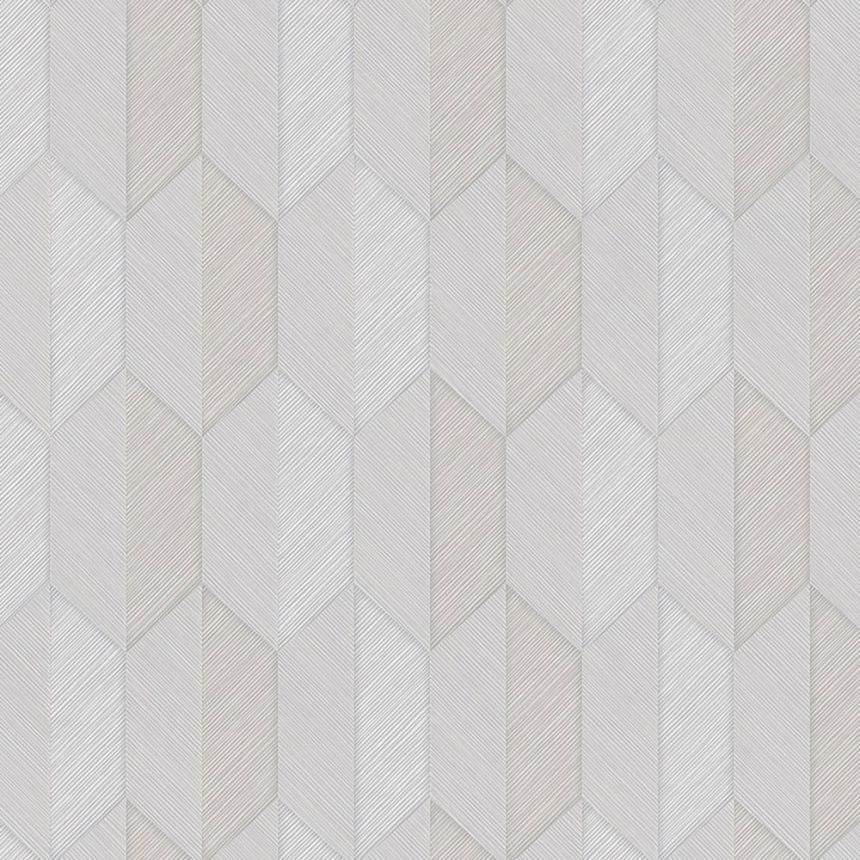 Geometric non-woven wallpaper, grey, 1501-2, Vera, AdaWall