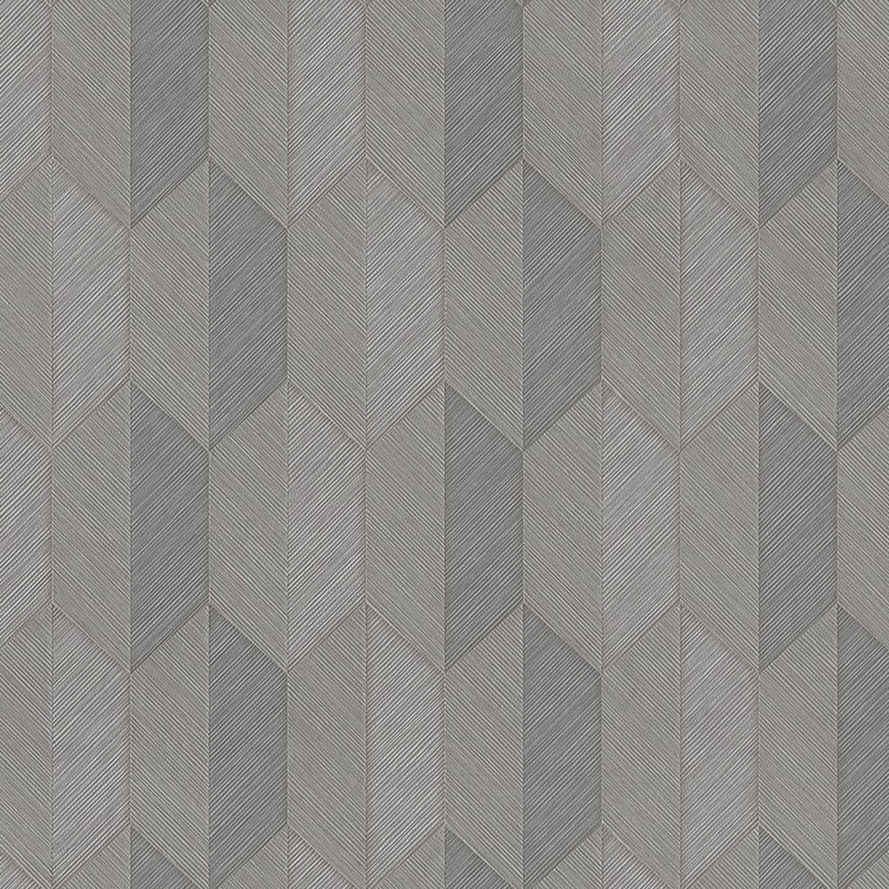 Geometric non-woven wallpaper, grey, 1501-4, Vera, AdaWall