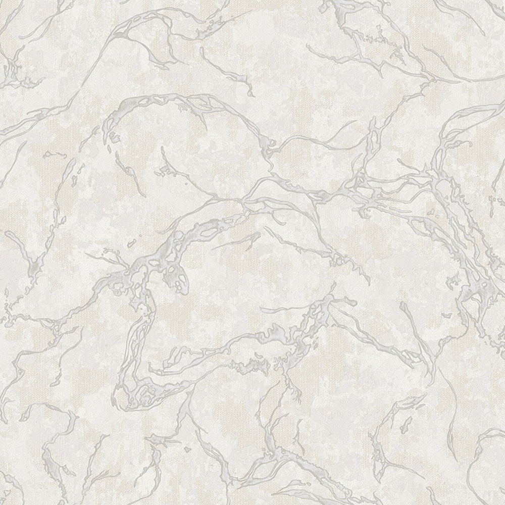 Non-woven wallpaper, cream-grey, marble, 1503-1, Vera, AdaWall