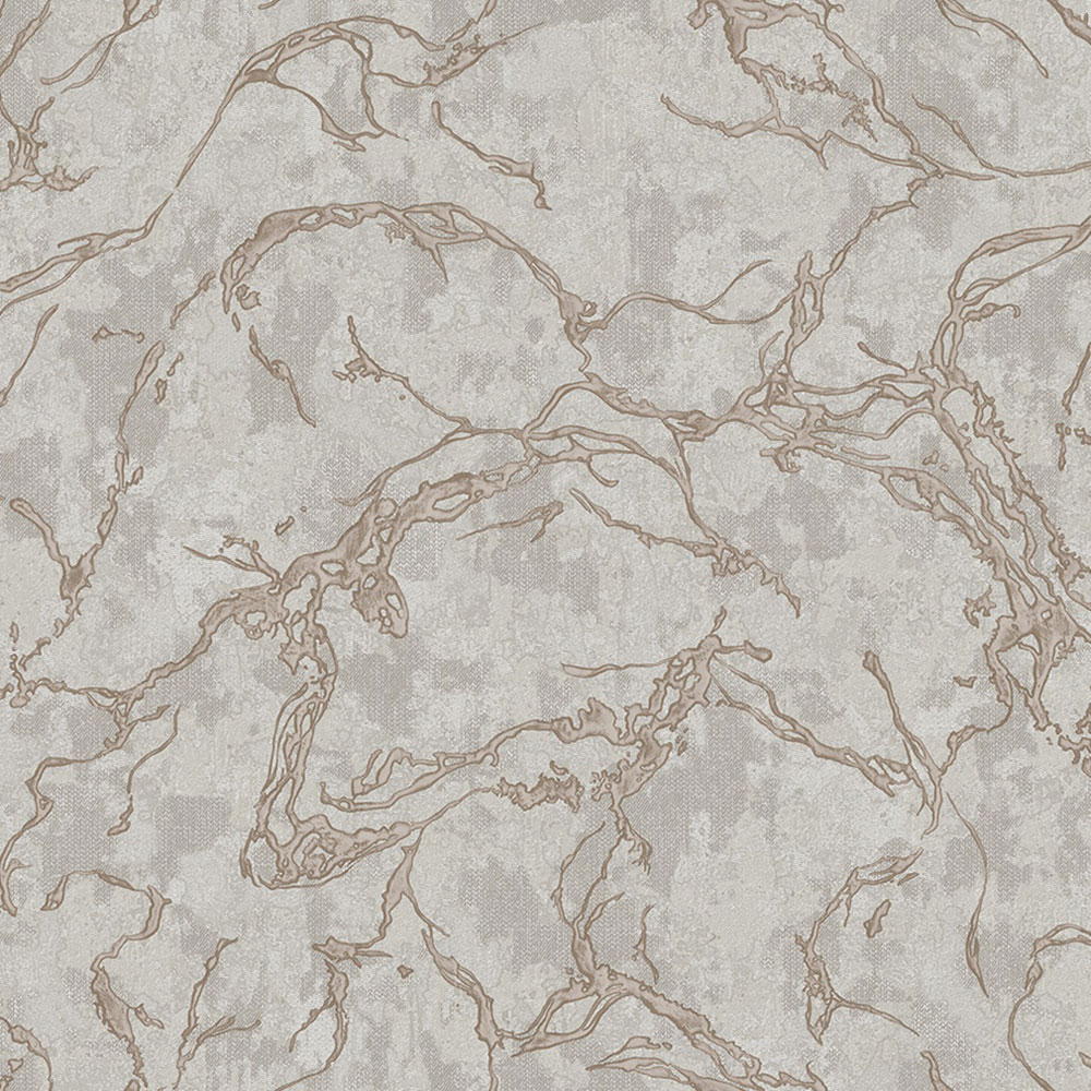 Non-woven wallpaper, grey-beige, marble, 1503-3, Vera, AdaWall