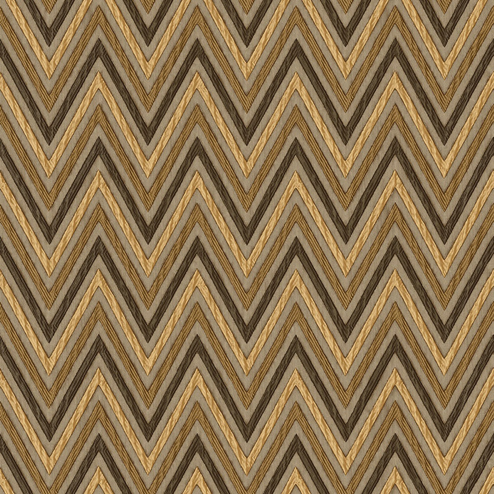 Geometric non-woven wallpaper, brown, zigzag pattern, 1509-4, Vera, AdaWall