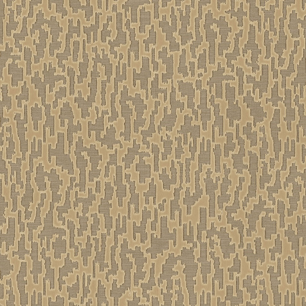 Non-woven wallpaper, brown-gold, fabric imitation, 1510-4, Vera, AdaWall