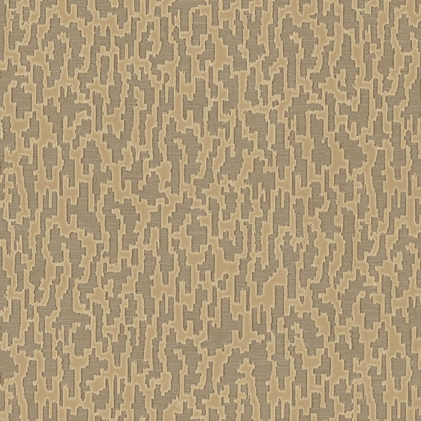 Non-woven wallpaper, brown-gold, fabric imitation, 1510-4, Vera, AdaWall