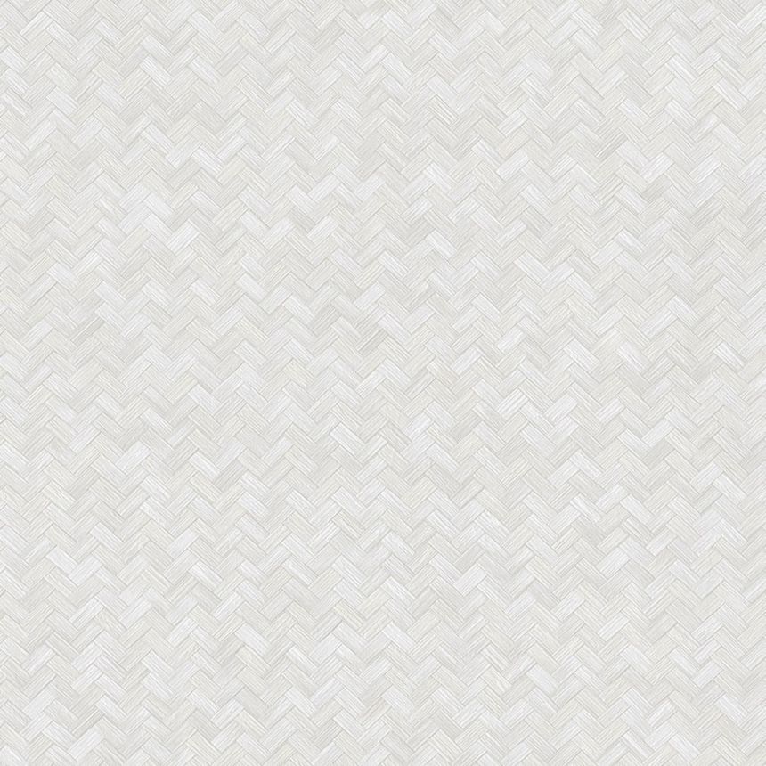 Non-woven wallpaper, white-grey, imitation mat, 1511-1, Vera, AdaWall