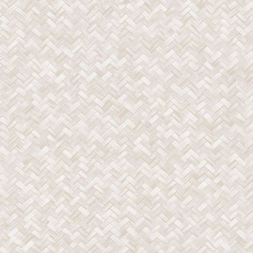 Non-woven wallpaper, cream, imitation mat, 1511-2, Vera, AdaWall