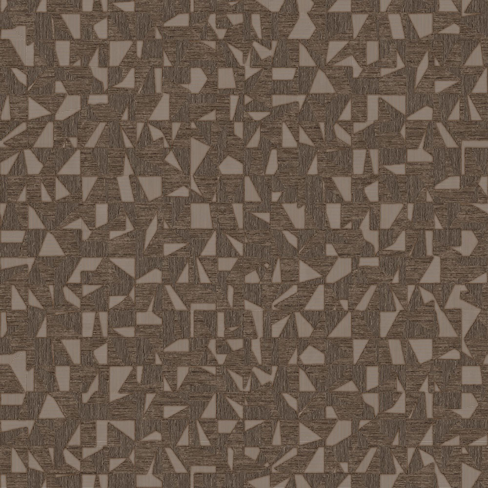 Geometric non-woven wallpaper, brown, 1512-4, Vera, AdaWall