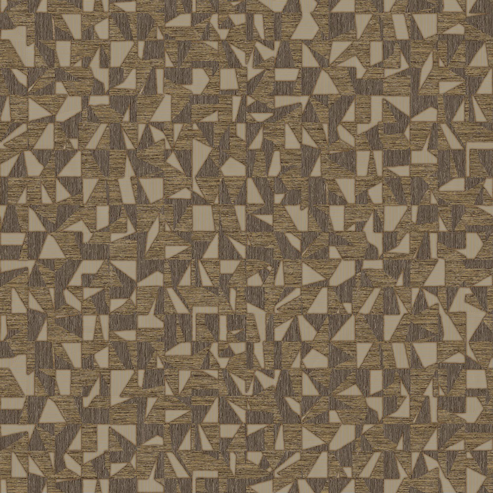 Geometric non-woven wallpaper, brown-gold, 1512-5, Vera, AdaWall