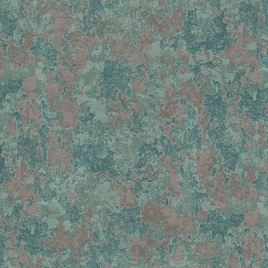 Non-woven wallpaper, turquoise,  stucco, plaster, 1513-4, Vera, AdaWall