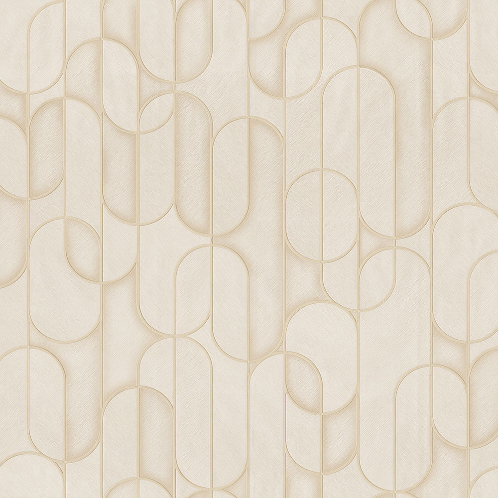 Geometric non-woven wallpaper, beige, 1514-2, Vera, AdaWall
