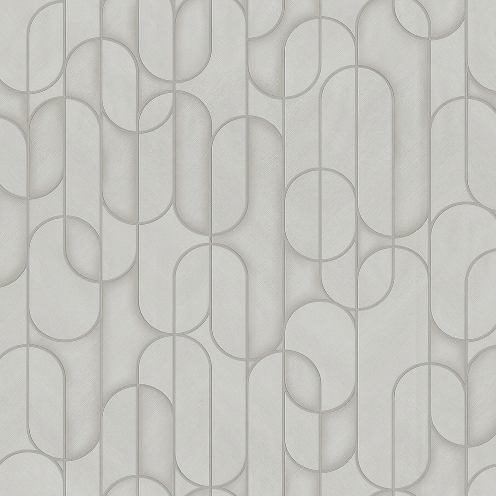 Geometric non-woven wallpaper, grey, 1514-3, Vera, AdaWall