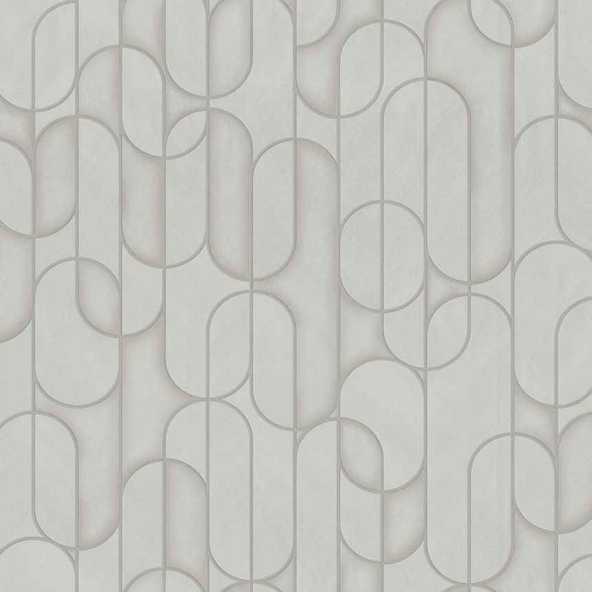 Geometric non-woven wallpaper, grey, 1514-3, Vera, AdaWall