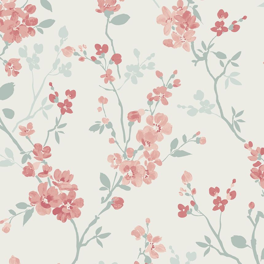Cream wallpaper with floral pattern, A70003, Vavex 2026
