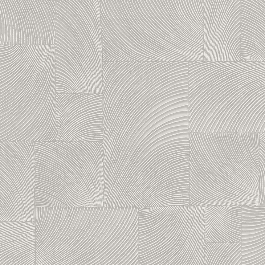 Gray geometric non-woven wallpaper, A71501, Vavex 2026