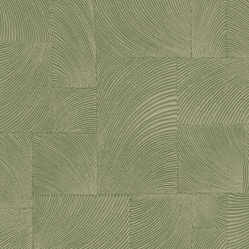 Green geometric non-woven wallpaper, A71503, Vavex 2026