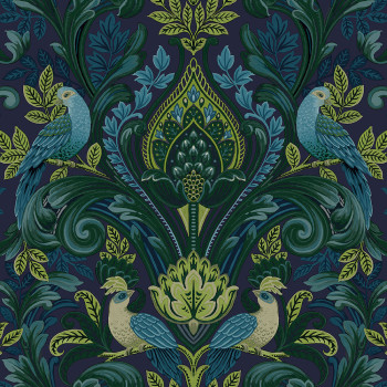 Green-blue ornamental wallpaper, A67802, Vavex 2026