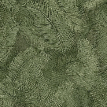 Green non-woven wallpaper, palm leaves, A70203, Vavex 2026