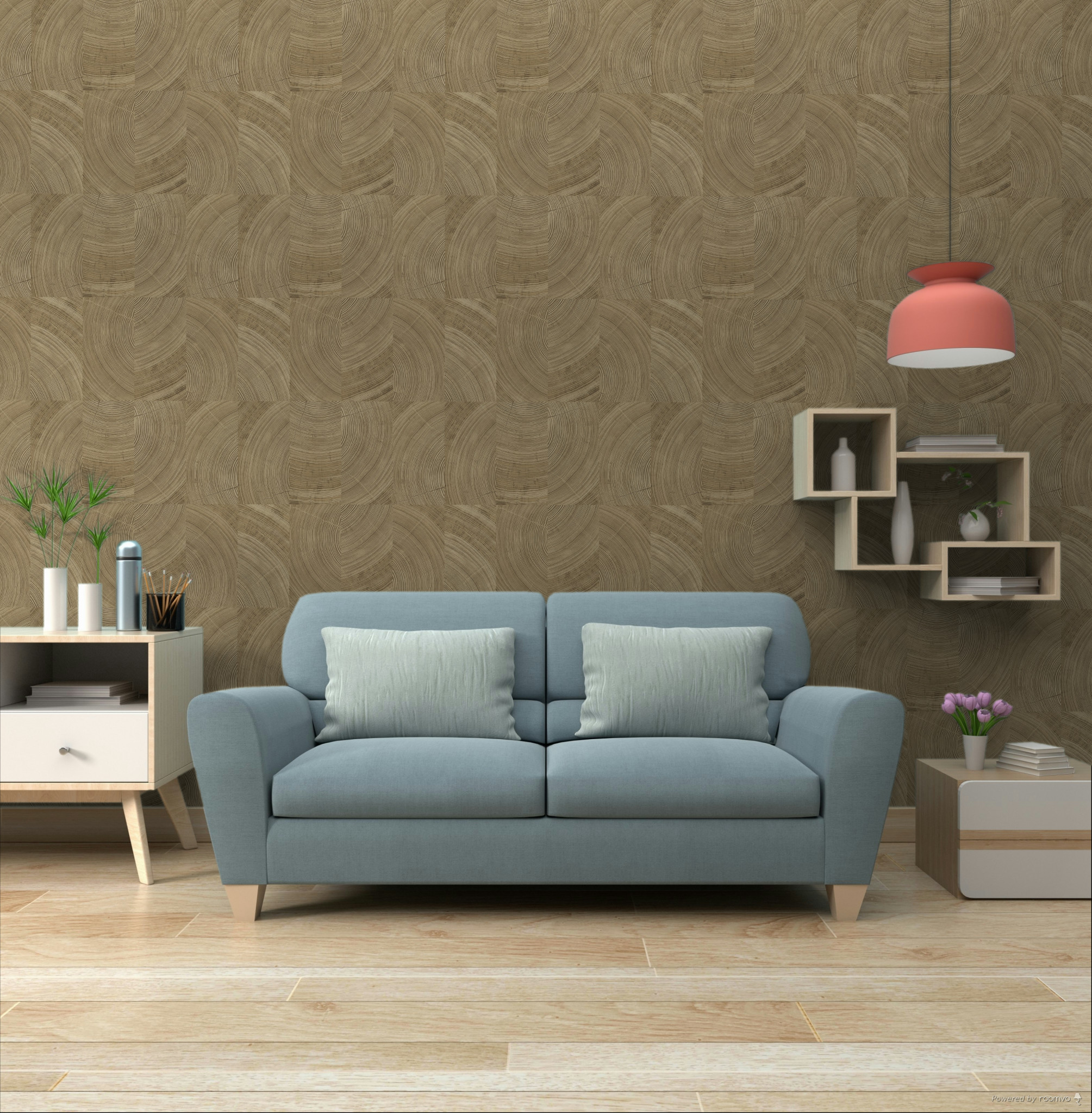 Brown-beige wallpaper, wood paneling imitation, A69102, Vavex 2026
