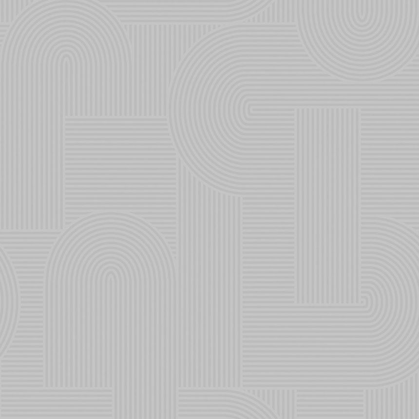 Gray geometric non-woven wallpaper, 121136, Vavex 2026
