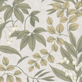 Cream wallpaper with twigs and leaves, 122415, Solace,  Superfresco Easy