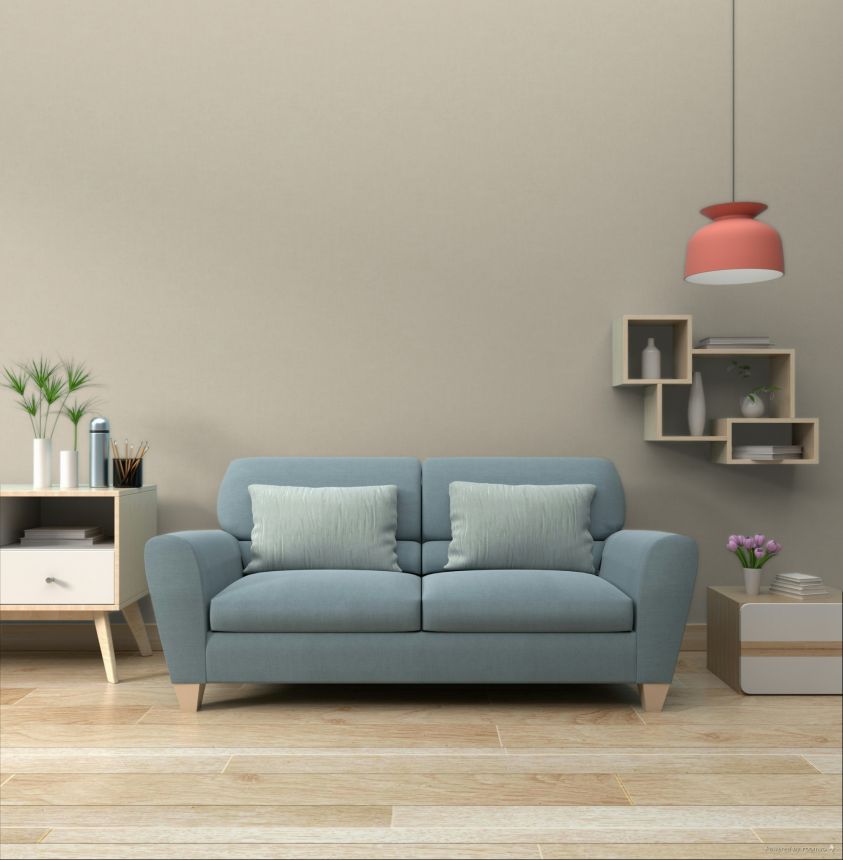 Beige non-woven wallpaper, A70102, Omura, Grandeco