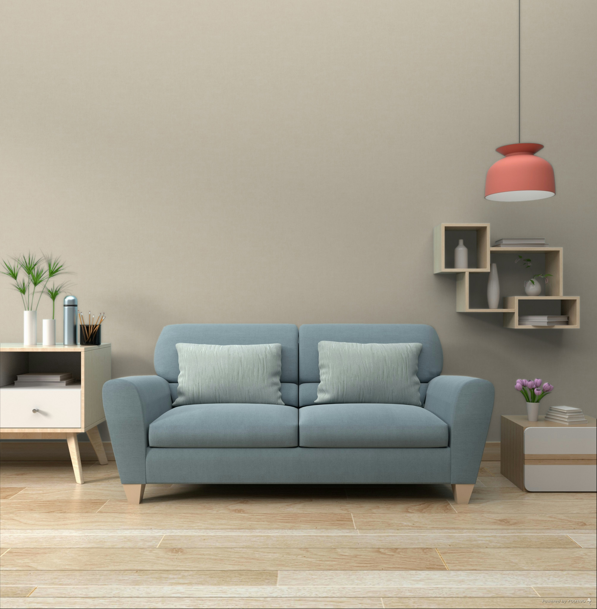 Beige non-woven wallpaper, A70102, Omura, Grandeco