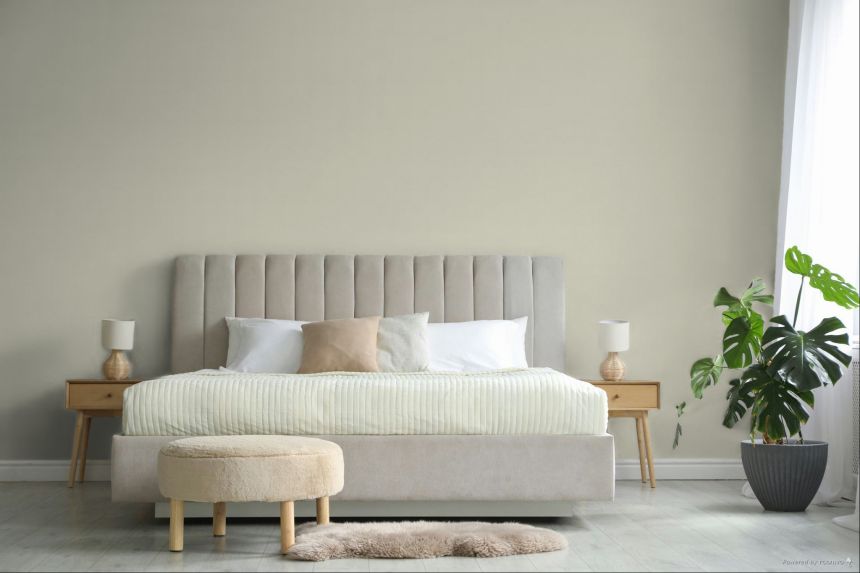 Gray-green non-woven wallpaper, A70103, Omura, Grandeco