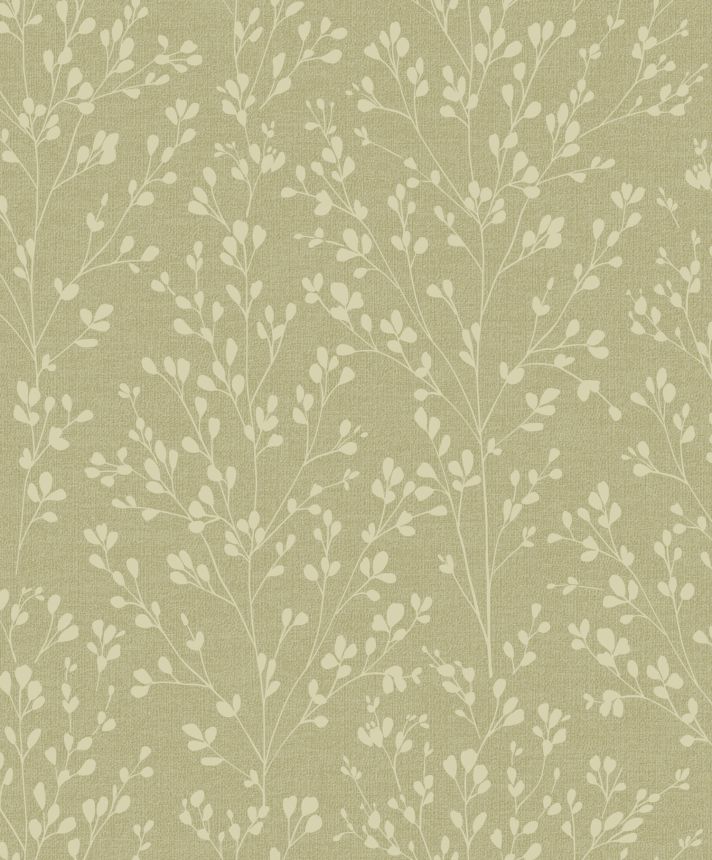 Beige non-woven wallpaper with twigs, A71403, Omura, Grandeco