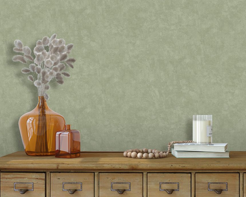 Non-woven wallpaper, green, concrete, stucco, M79604, Artifice, Ugépa