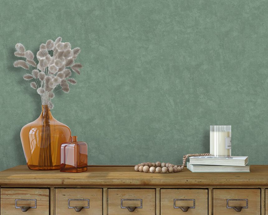 Non-woven wallpaper, green, concrete, stucco, M79644, Artifice, Ugépa