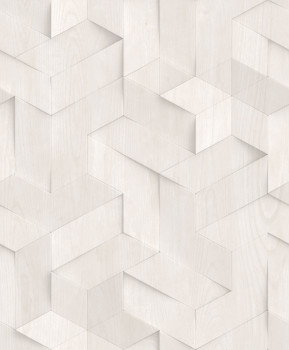 3D wallpaper, gray, wood paneling imitation, M74419, Brut, Ugépa