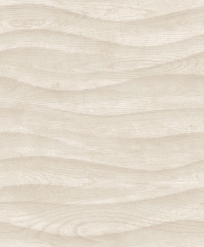 Non-woven wallpaper, gray-cream, wood imitation, M75507, Brut, Ugépa