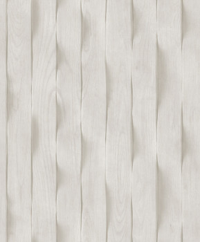 3D wallpaper, gray-bílá, wood paneling imitation, M75609, Brut, Ugépa