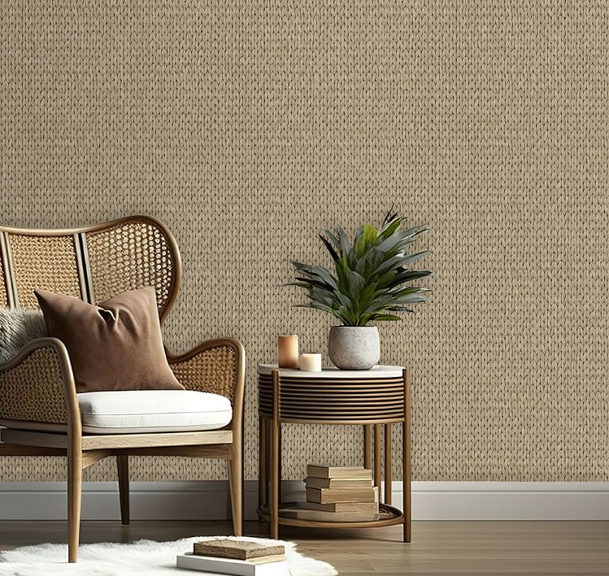 3D wallpaper, brown, imitation mat, M78408, Brut, Ugépa