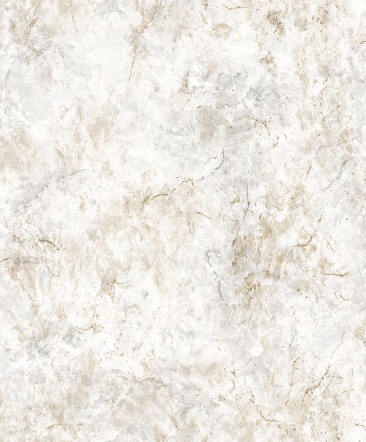 Non-woven wallpaper, gray-beige, marble, M78507, Brut, Ugépa