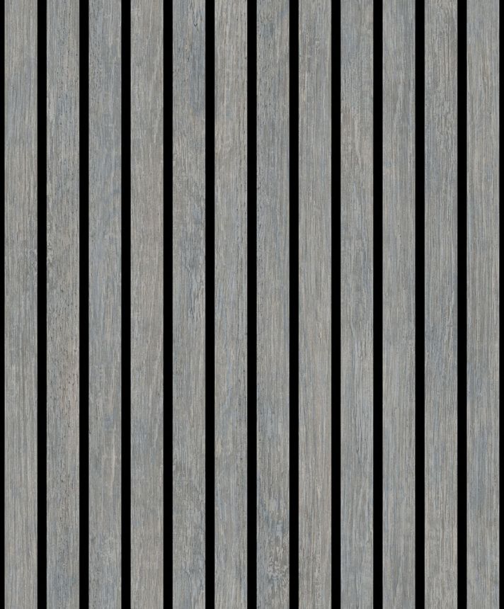 3D wallpaper, gray, wood imitation, planks, M80209, Brut, Ugépa