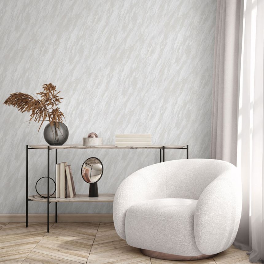 Luxury wallpaper white, stucco, M66300, Venezia, Ugépa